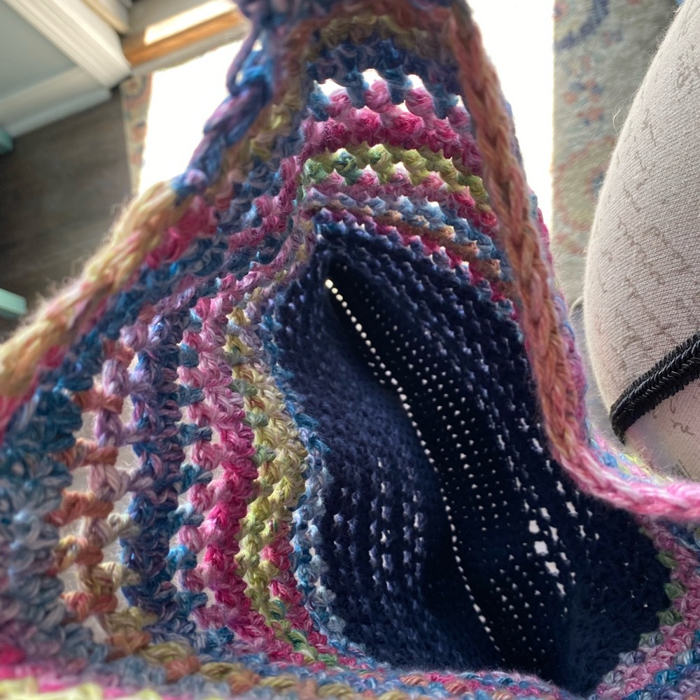 One day only sale!!
Handmade crochet boho tote satchel bag - Picture 4 of 5